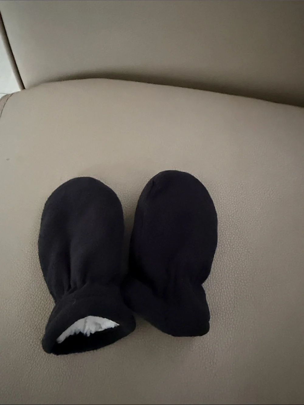 Set of Baby Mittens and Booties in Black, Brown, Navy & Gray